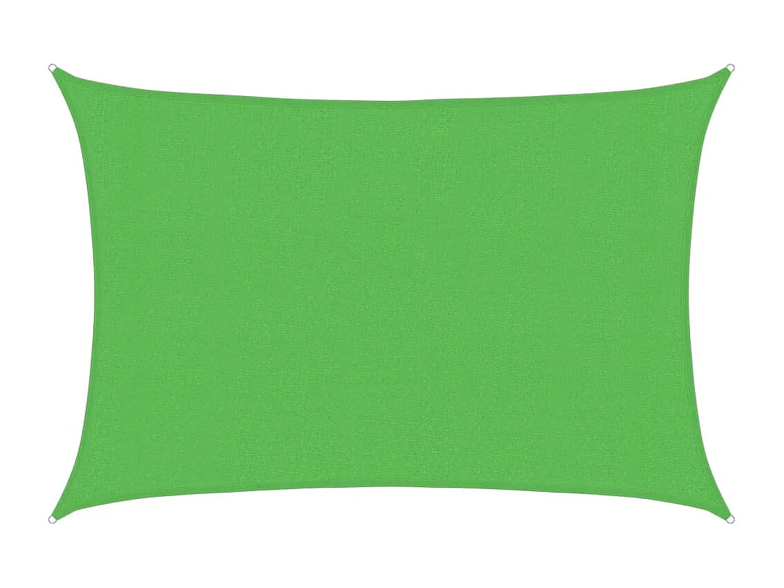 Voile d'ombrage 160 g/m² Vert clair 3x5 m PEHD