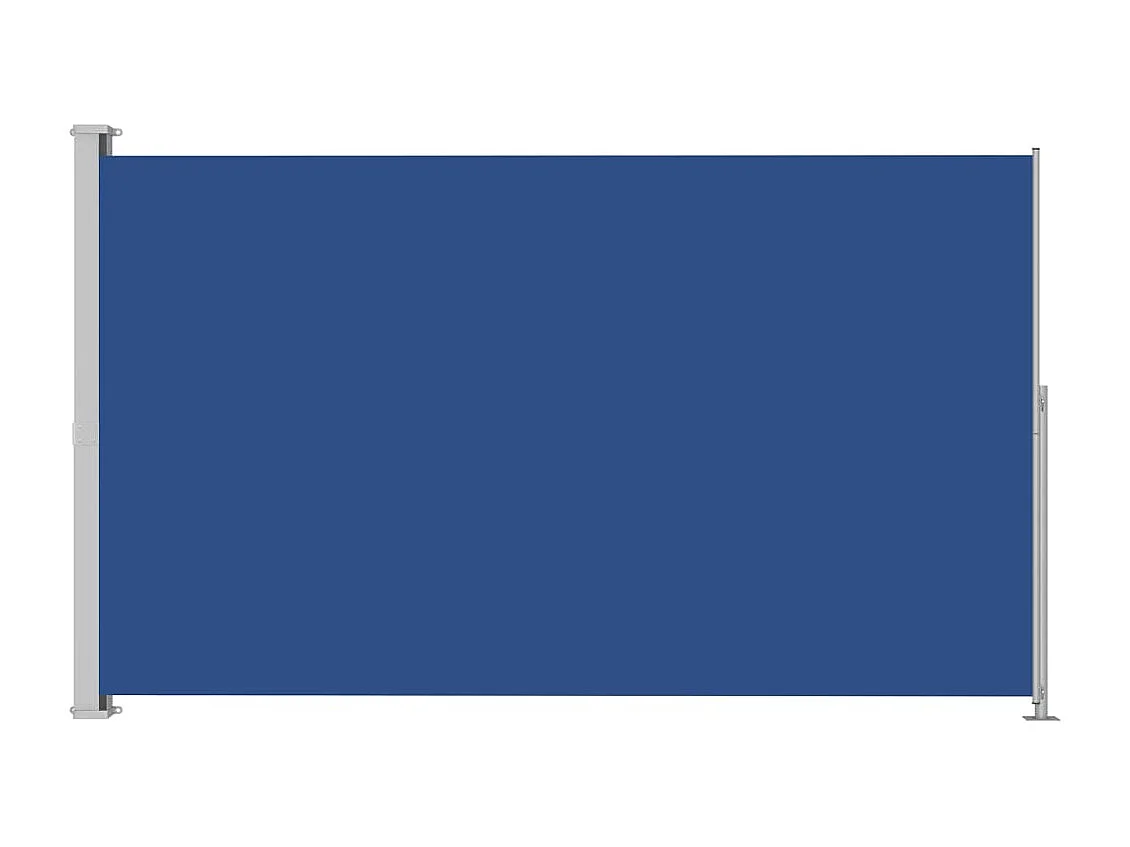 Toldo lateral retrátil para pátio 200x300 cm azul