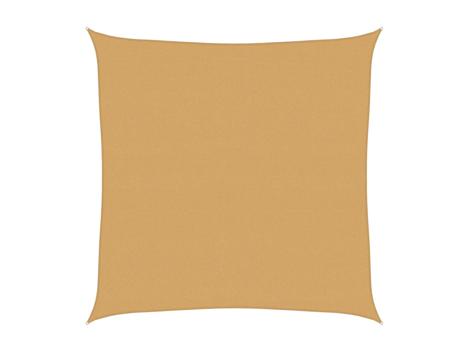Sonnensegel 160 g/m², quadratisch, sandfarben, 4,5 x 4,5 m, HDPE