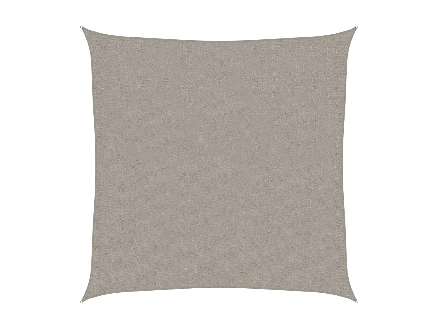 Vela ombreggiante quadrata grigio chiaro 3x3 mt HDPE 160 g/m²