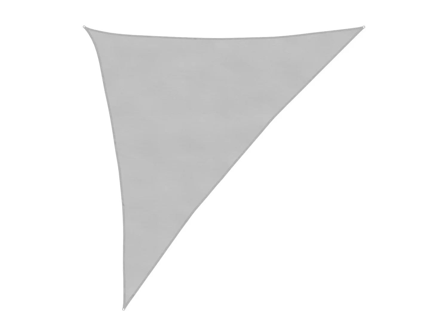 Hellgraues Sonnensegel 3x4x5 m, 100 % Polyester Oxford