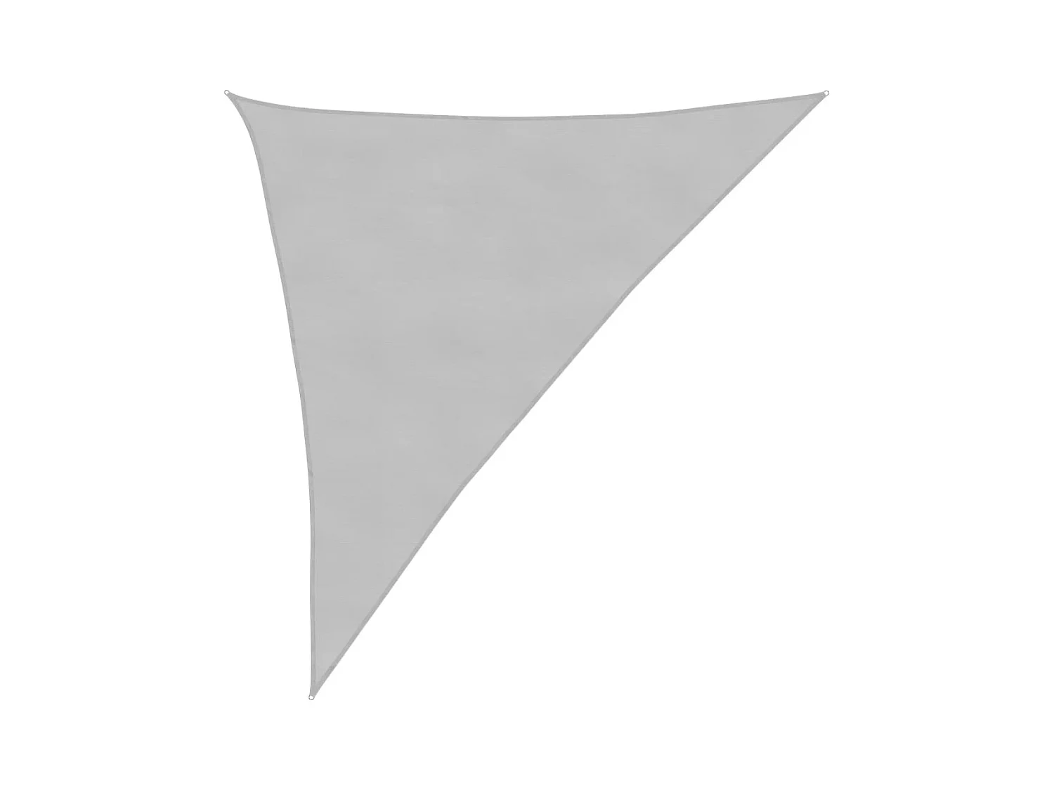 Vela de sombra gris claro 3x4x5 m 100% poliéster oxford