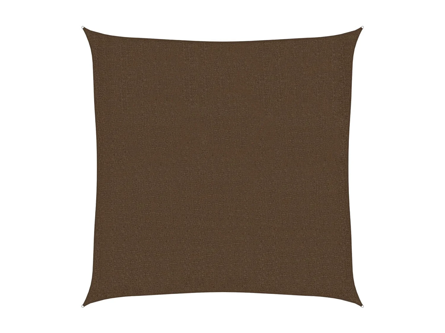 Vela de sombra 160 g/m² Castanho 2,5x2,5 m HDPE
