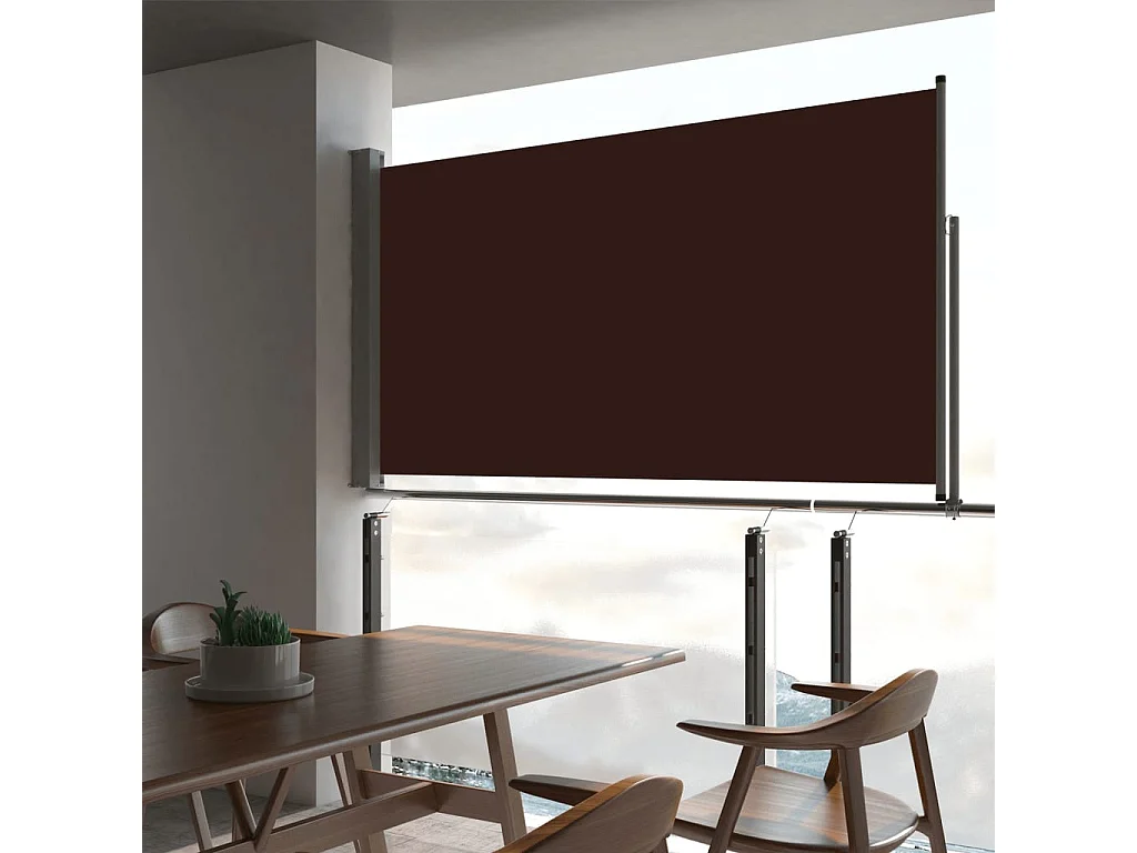 Toldo de terraza lateral retráctil 160x300 cm Marrón