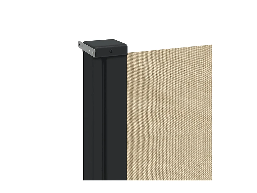 Auvent latéral rétractable beige 140x500 cm