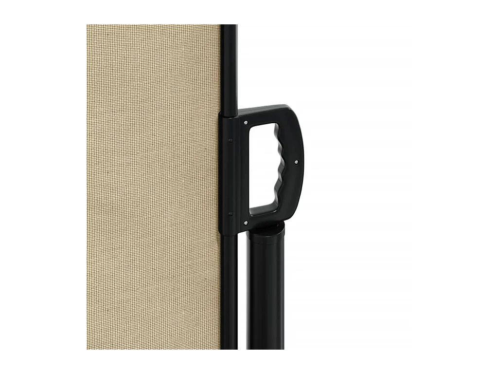 Auvent latéral rétractable beige 140x500 cm