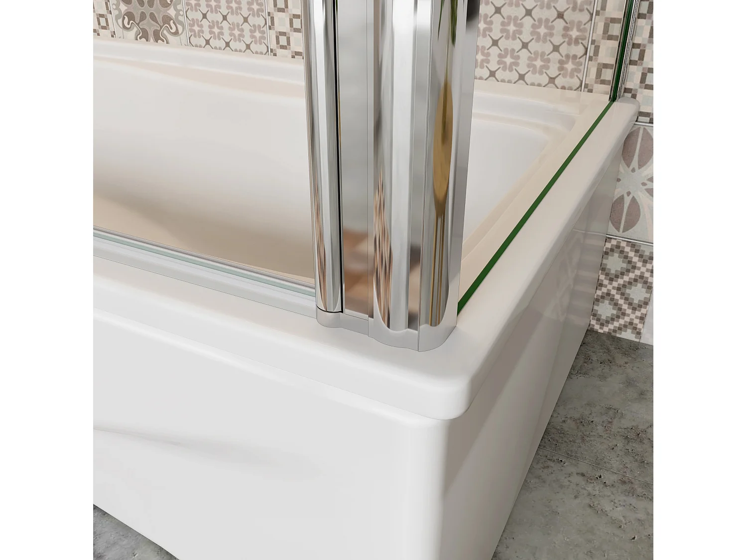 120x80cm Sopravasca Doccia Angolare Alta 140cm 2 Ante con 1 Lato Fisso Vetro 6 mm Temperato Trasparente Anticalcare Cromato Lucido