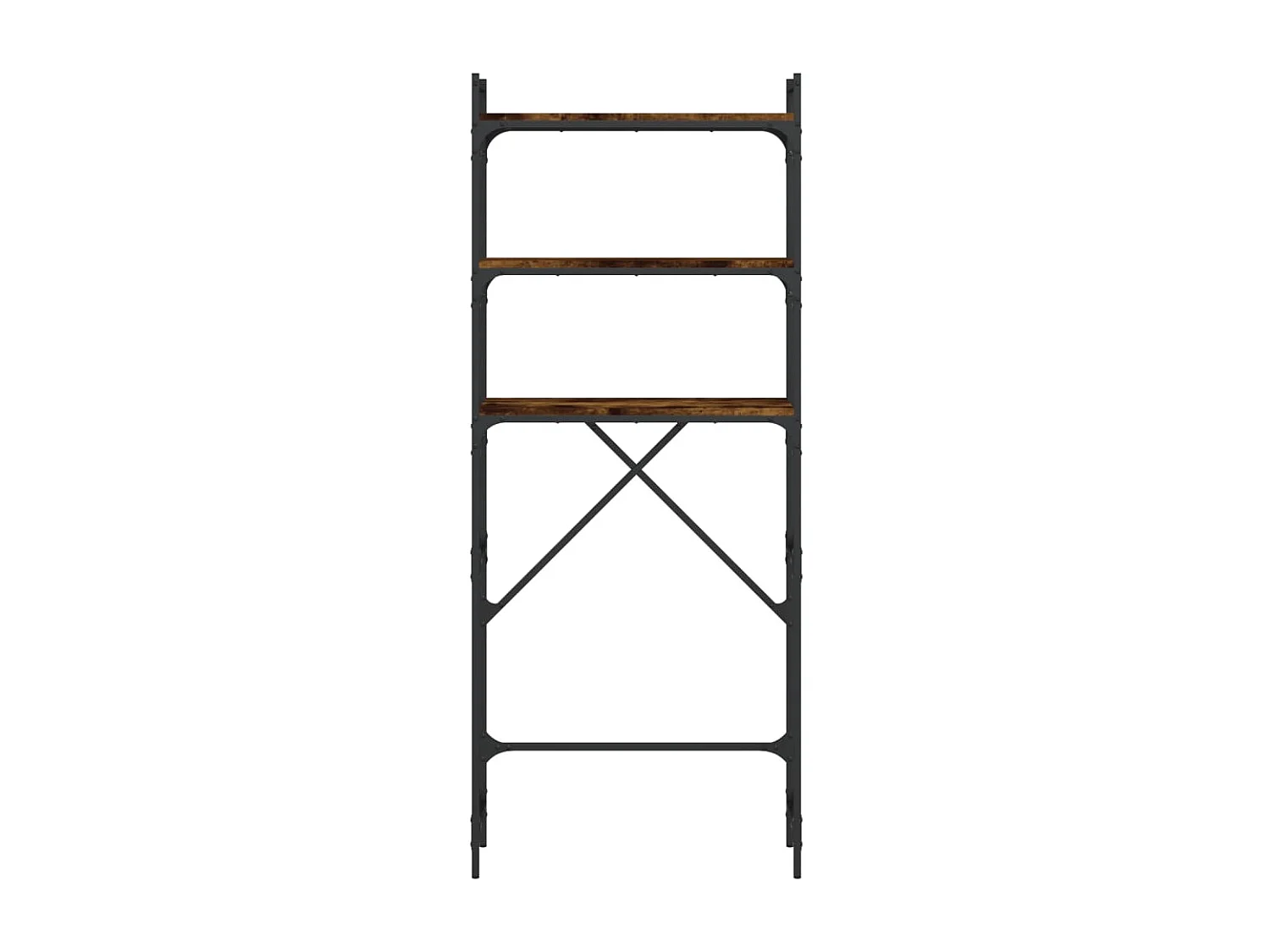 Prateleira para máquina de lavar carvalho fumê 67x25x163 cm madeira projetada