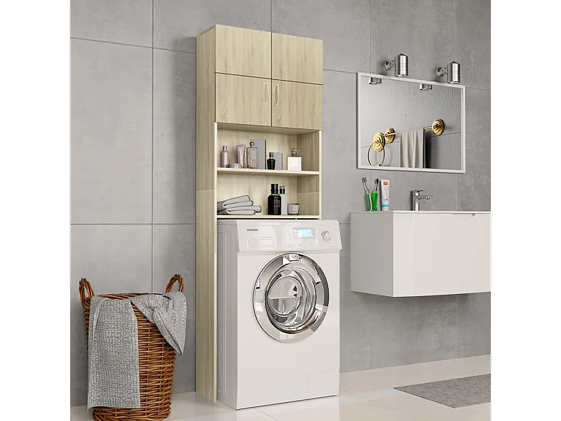 Mobile per lavatrice Rovere Sonoma Multistrato