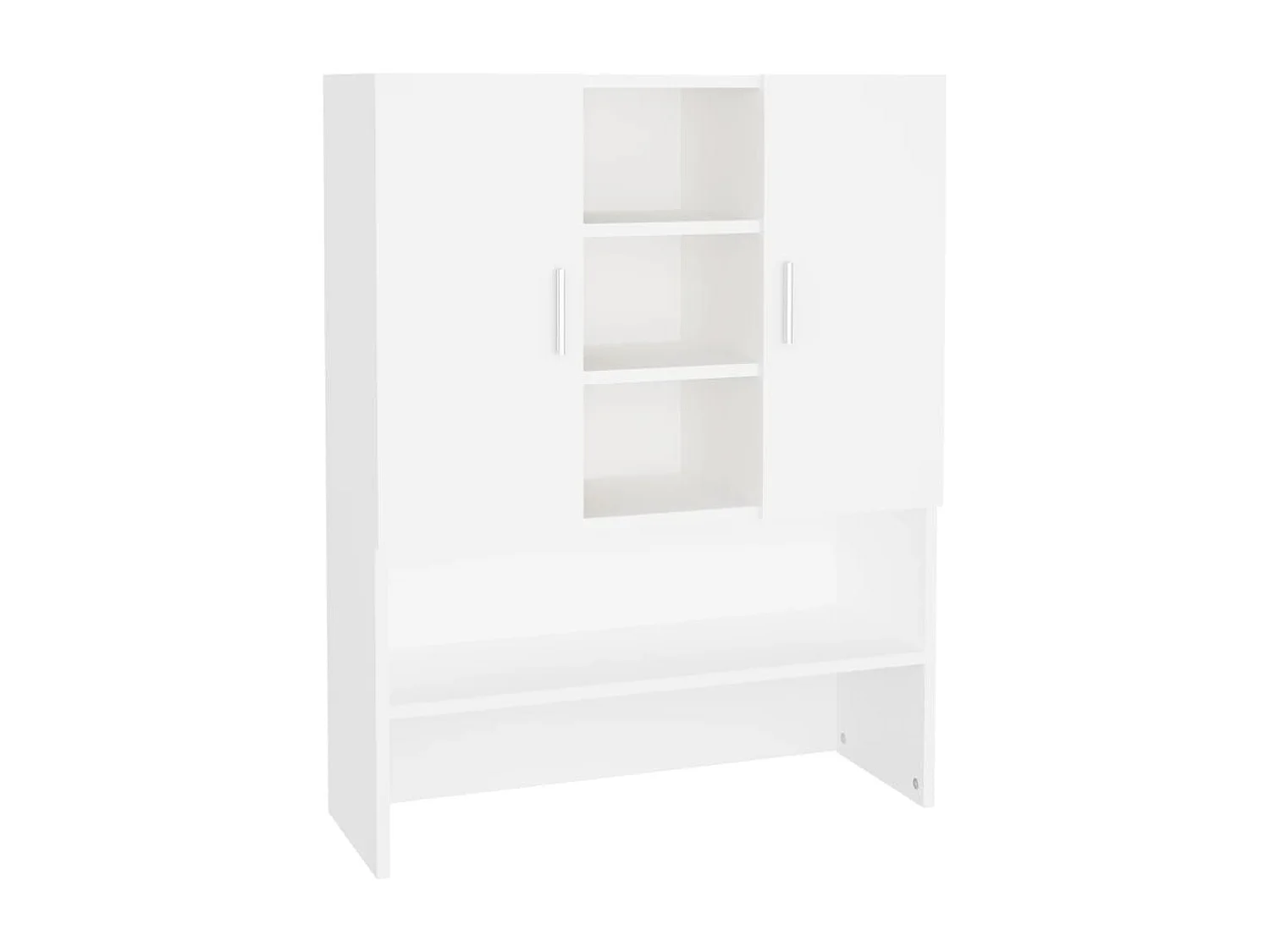 Armário para máquina de lavar Branco 70,5x25,5x90 cm