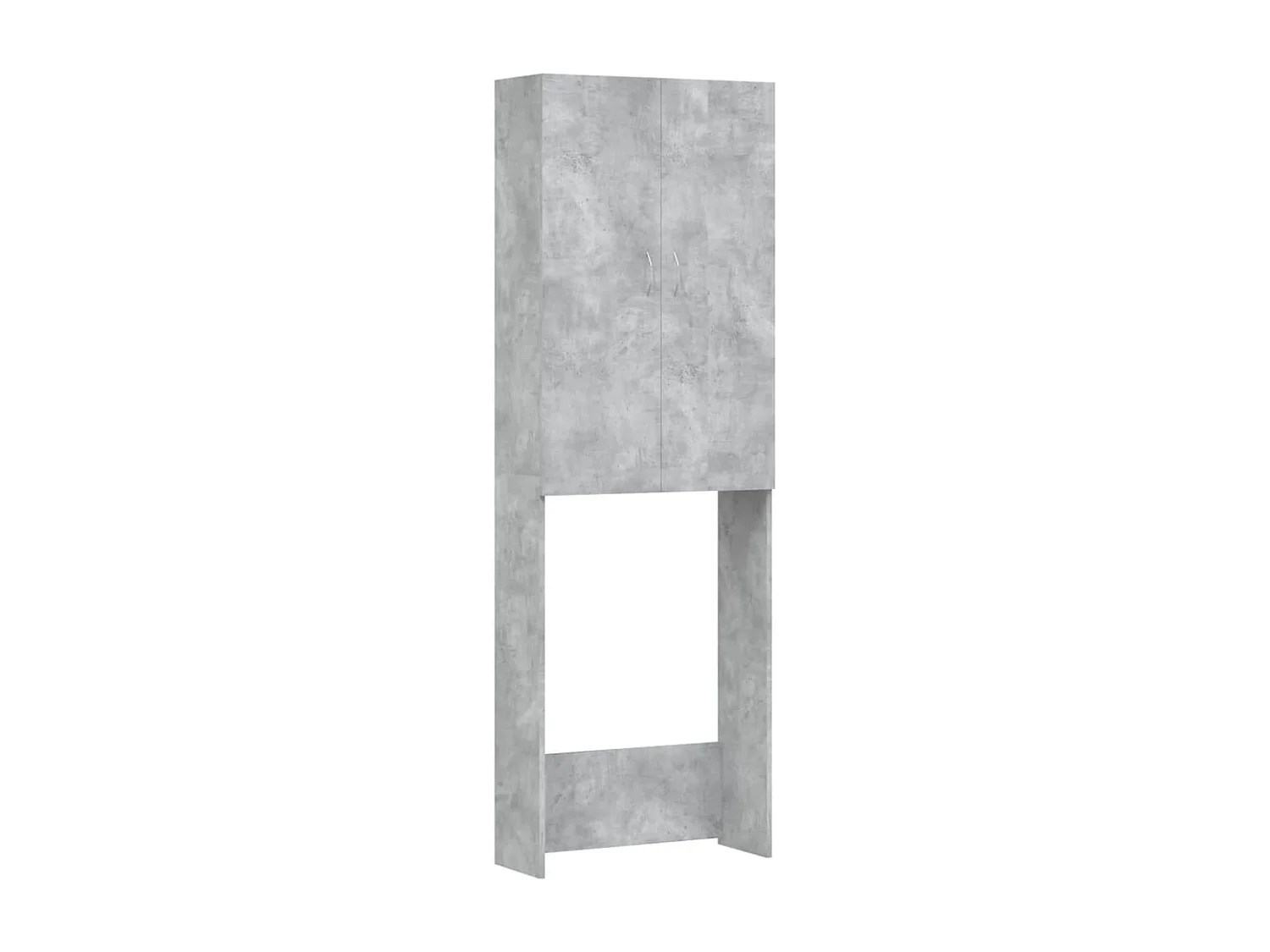 Meuble pour machine à laver Gris béton 64x25,5x190 cm