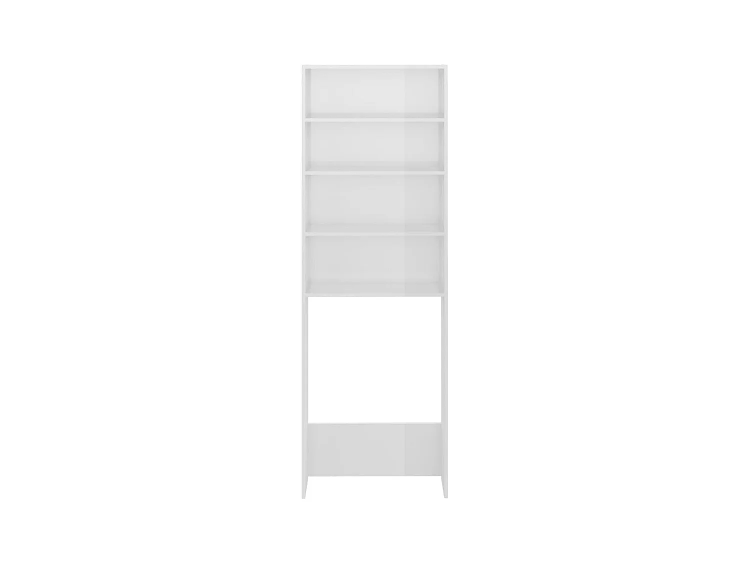Meuble pour machine à laver blanc brillant 64x24x190 cm