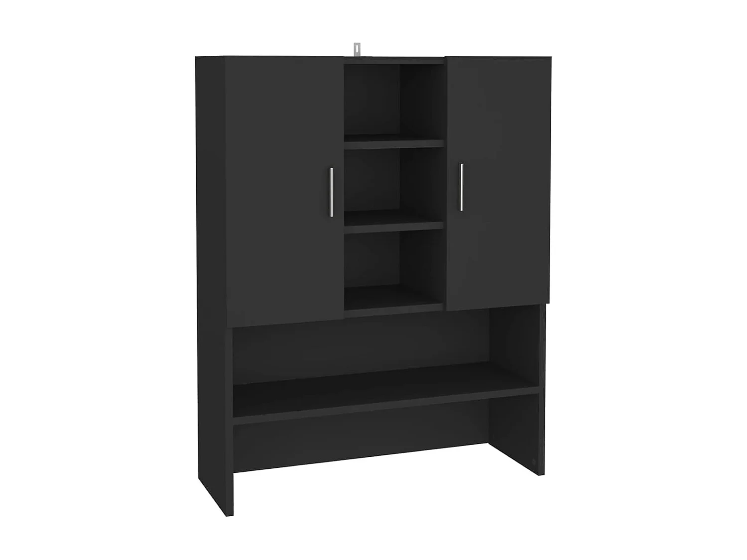 Mueble para lavadora Negro 70,5x25,5x90 cm