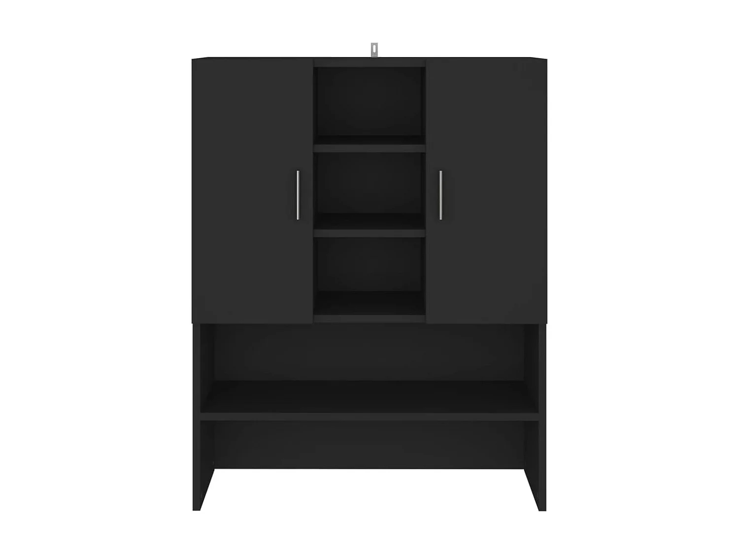 Meuble pour machine à laver Noir 70,5x25,5x90 cm