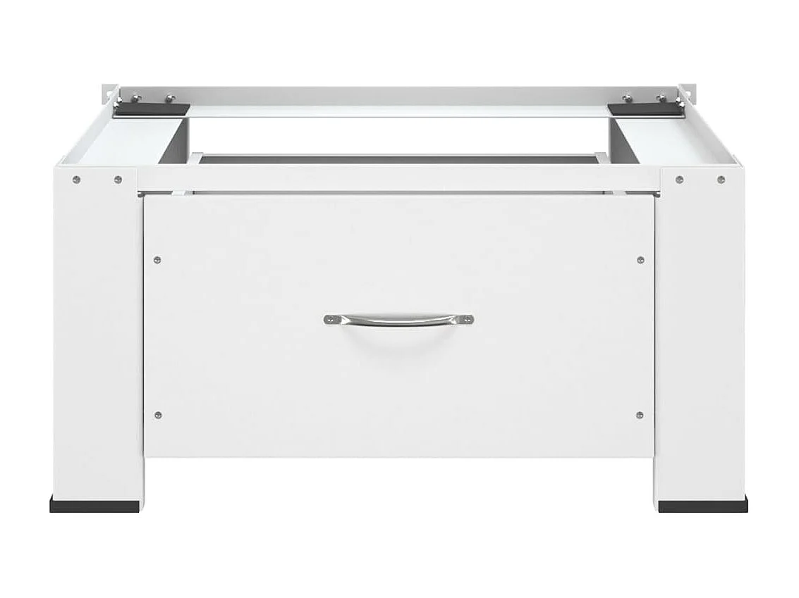 Onderstel voor wasmachine met lade Wit