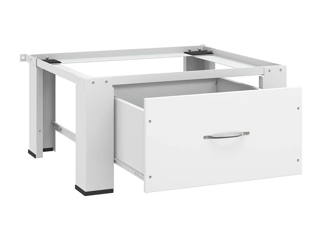 Onderstel voor wasmachine met lade Wit