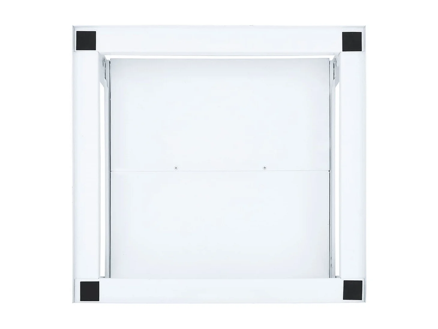 Socle pour machine à laver avec étagère coulissante Blanc