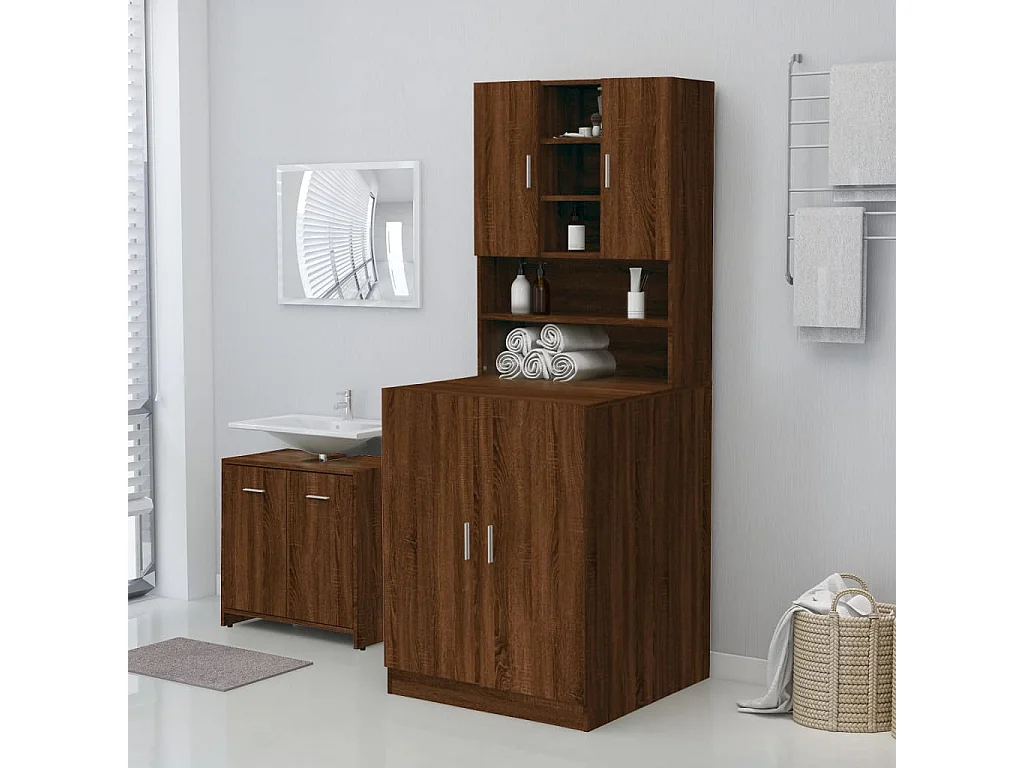 Meuble pour machine à laver Chêne marron 71x71,5x91,5 cm