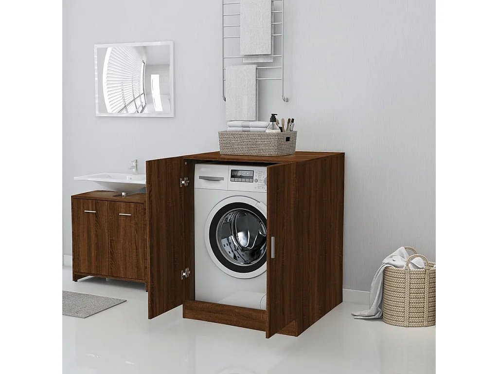 Meuble pour machine à laver Chêne marron 71x71,5x91,5 cm
