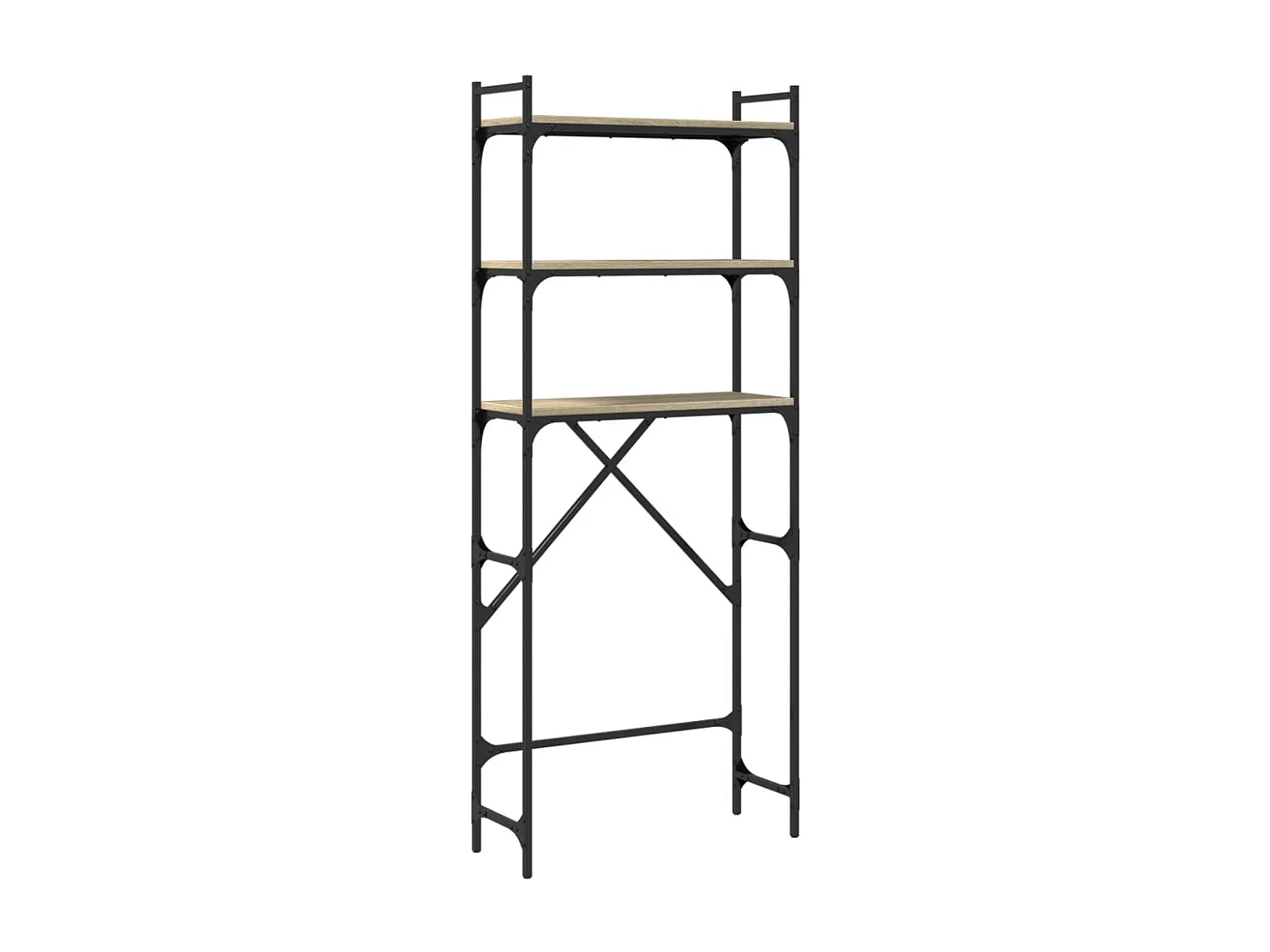 Prateleira para máquina de lavar em carvalho Sonoma 67x25x163 cm madeira projetada