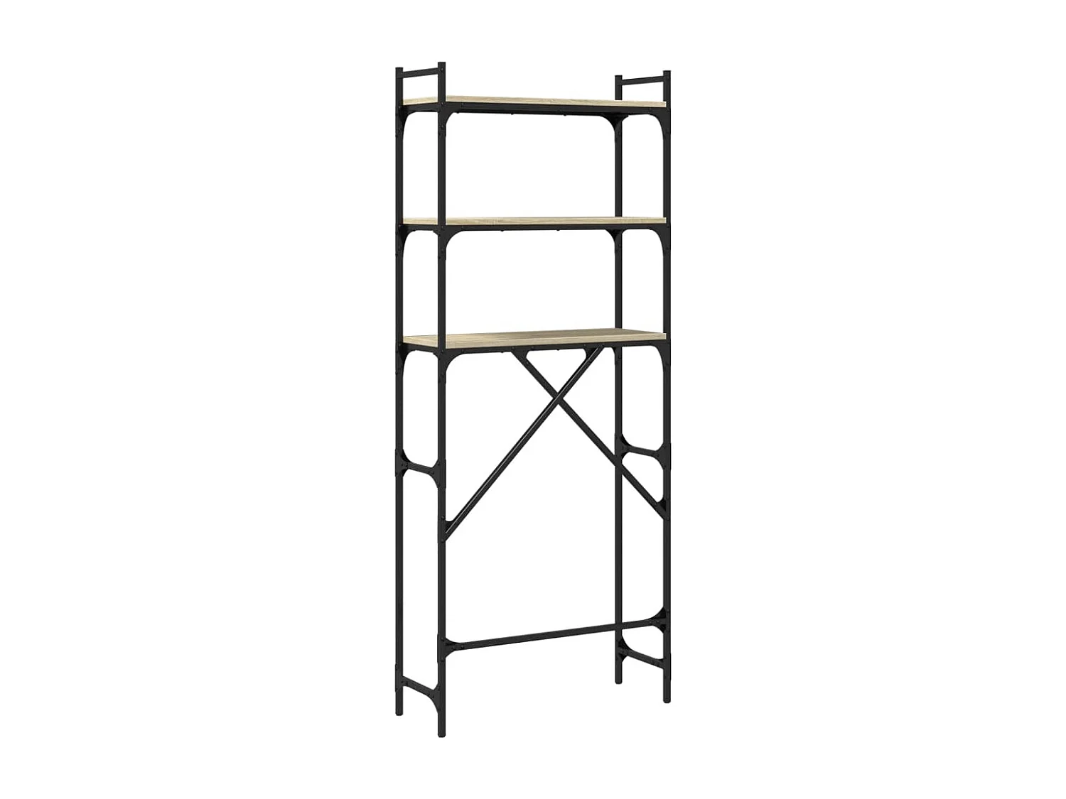 Prateleira para máquina de lavar em carvalho Sonoma 67x25x163 cm madeira projetada