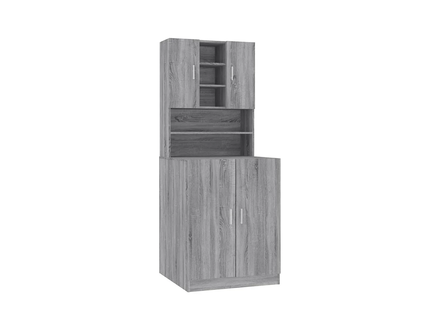 Armoire pour machine à laver Sonoma gris Bois d'ingénierie