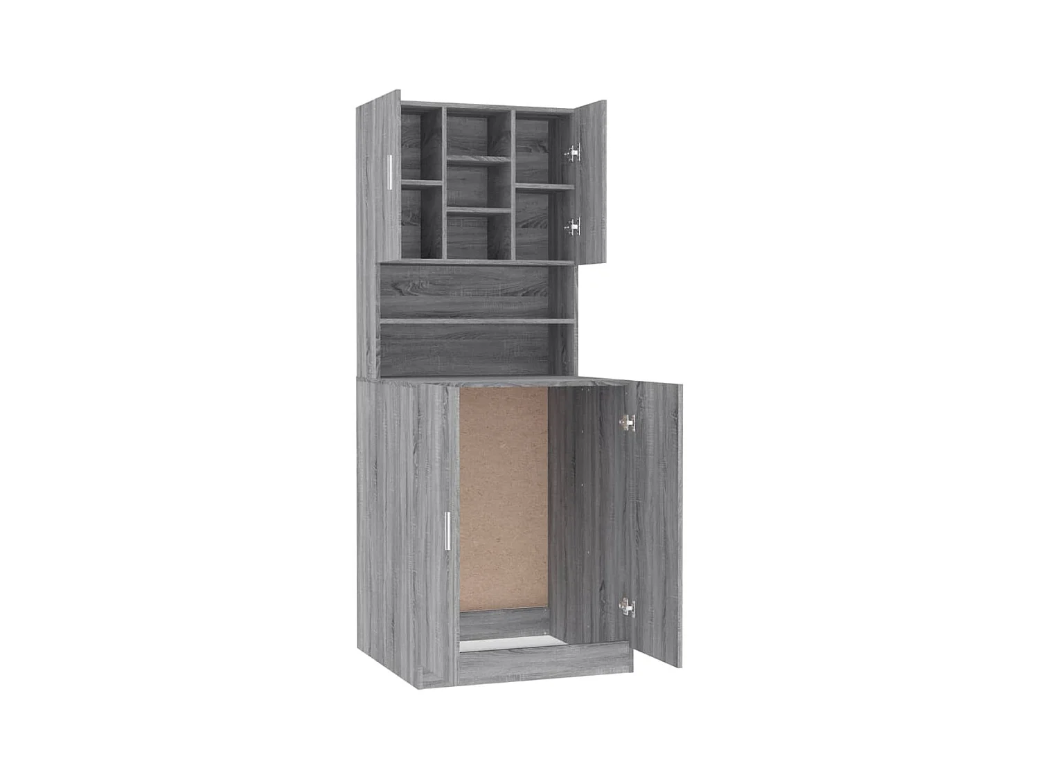 Armoire pour machine à laver Sonoma gris Bois d'ingénierie
