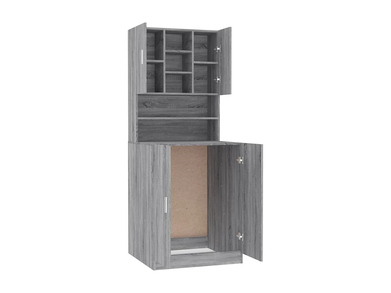 Armoire pour machine à laver Sonoma gris Bois d'ingénierie