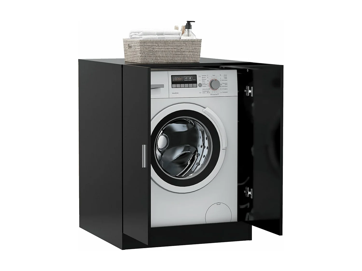 Mueble lavadora Negro 71x71,5x91,5 cm