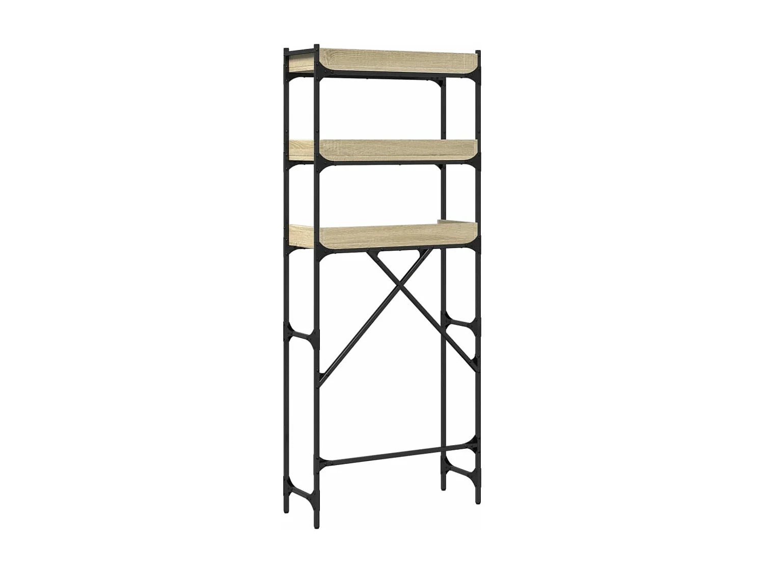 Prateleira para máquina de lavar em carvalho Sonoma 67x25x163 cm madeira projetada