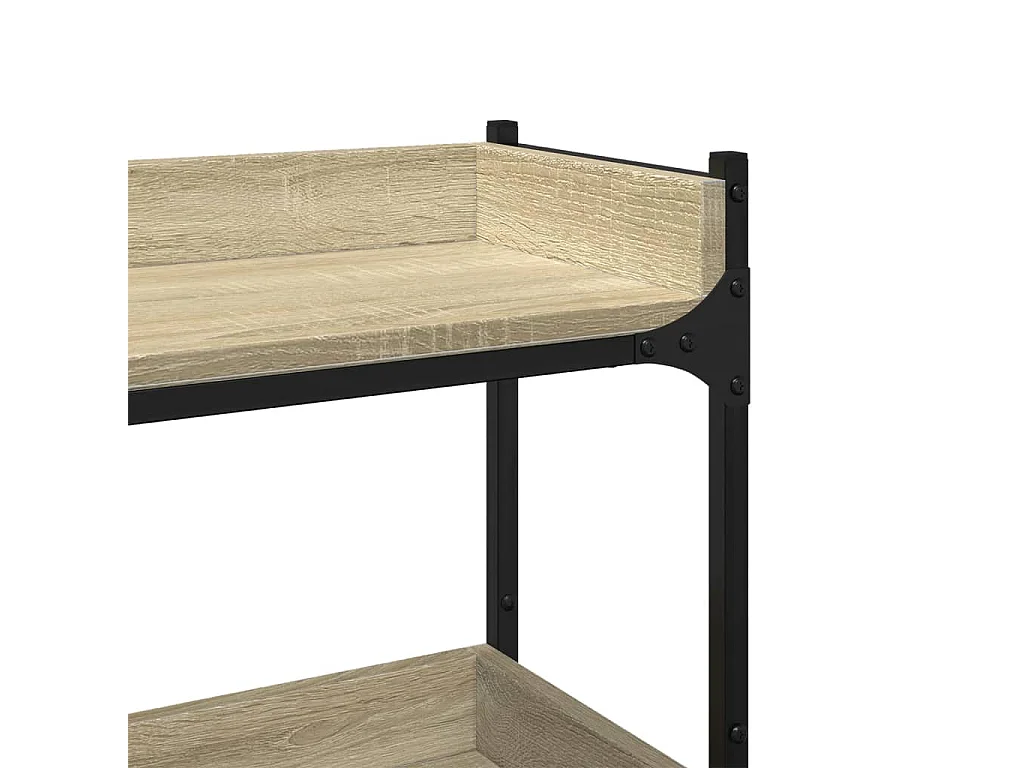 Prateleira para máquina de lavar em carvalho Sonoma 67x25x163 cm madeira projetada