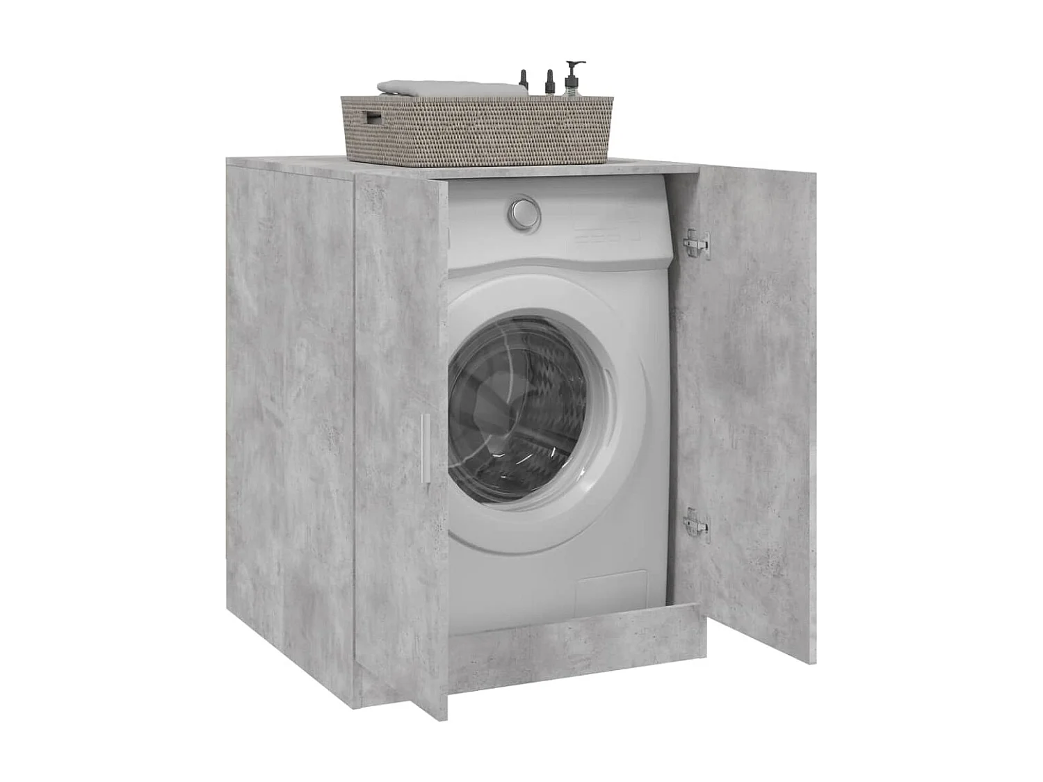 Meuble pour machine à laver Gris béton 71x71,5x91,5 cm