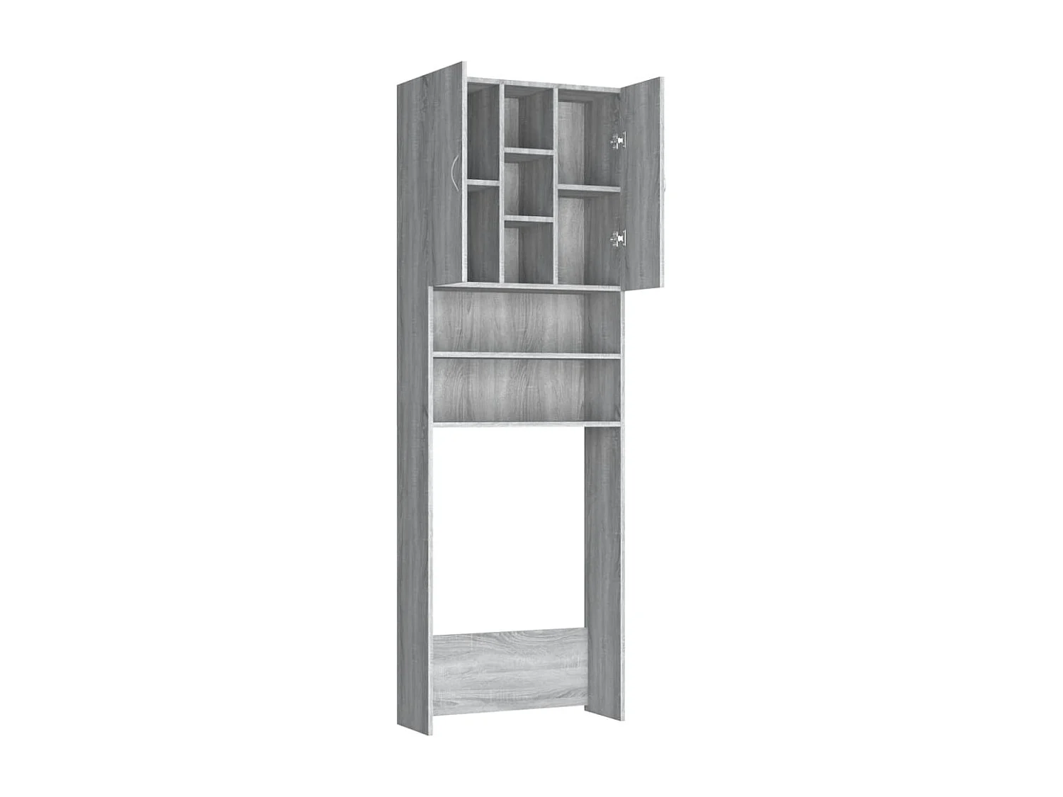 Meuble pour machine à laver Sonoma gris 64x25,5x190 cm