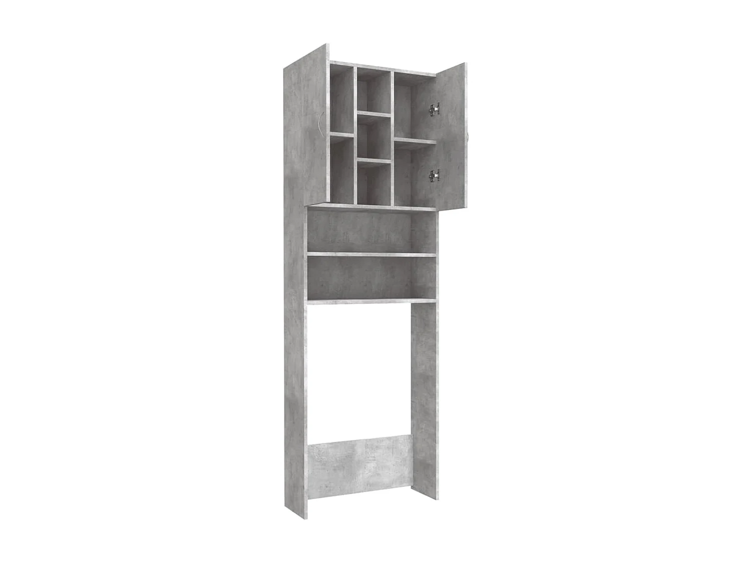 Mueble lavadora Gris hormigón 64x25,5x190 cm