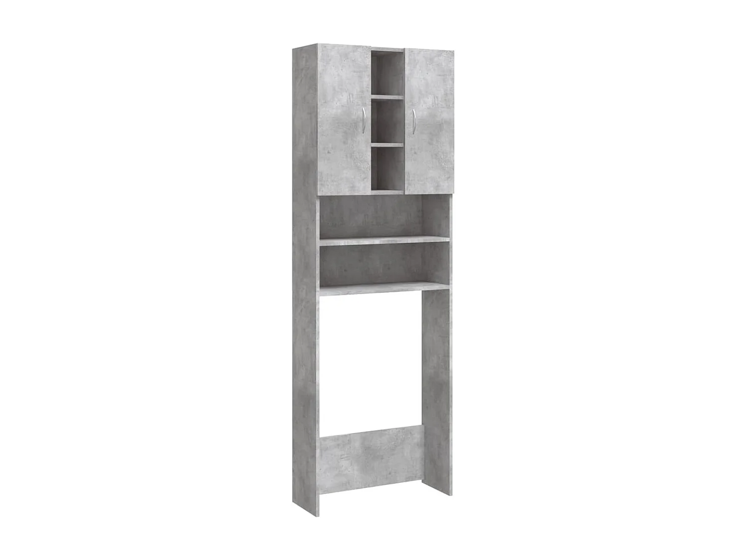 Meuble pour machine à laver Gris béton 64x25,5x190 cm
