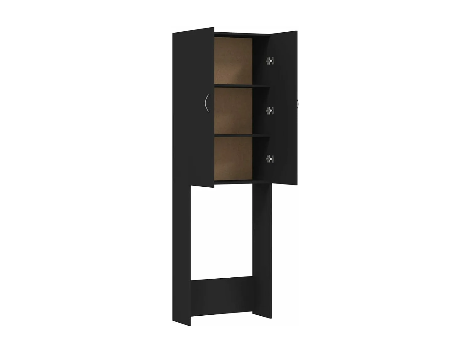 Mueble lavadora Negro 64x25,5x190 cm