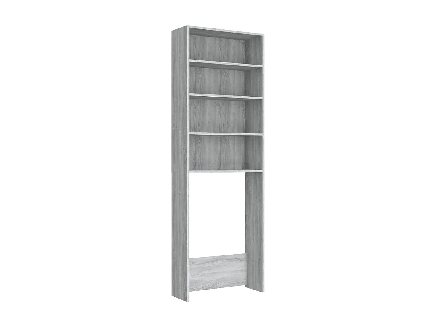 Mueble para lavadora Sonoma gris 64x24x190 cm