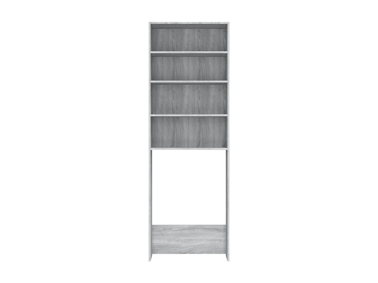 Mueble para lavadora Sonoma gris 64x24x190 cm