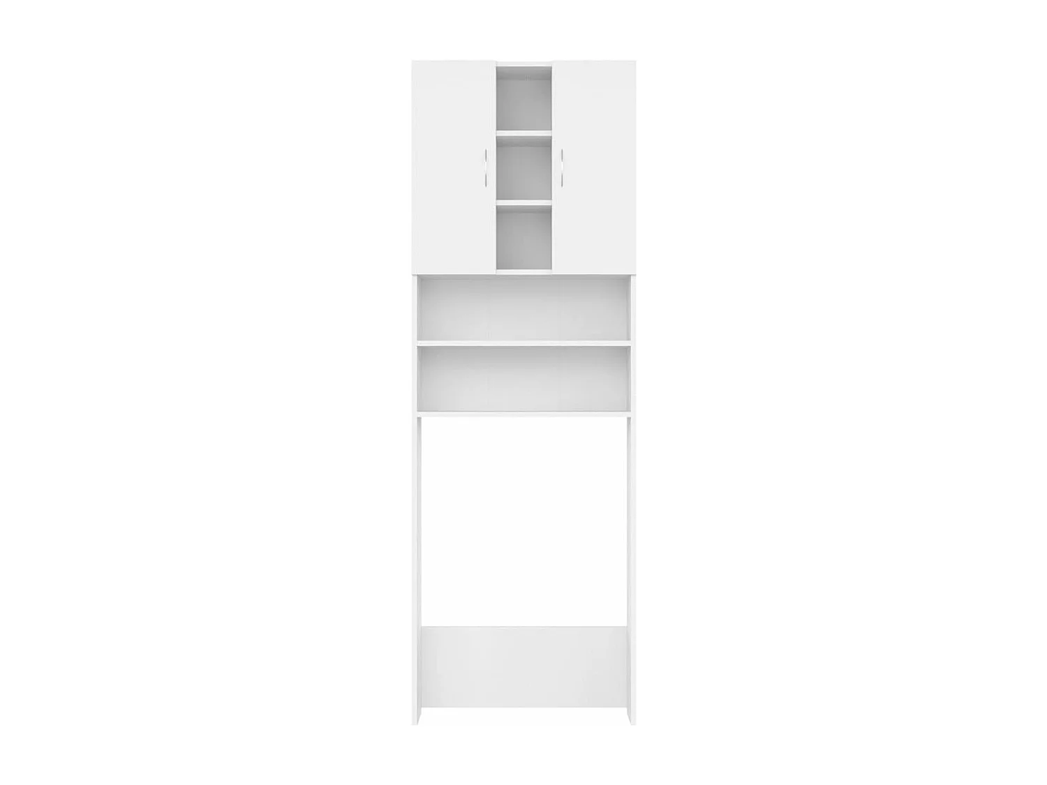 Meuble pour machine à laver Blanc 64x25,5x190 cm