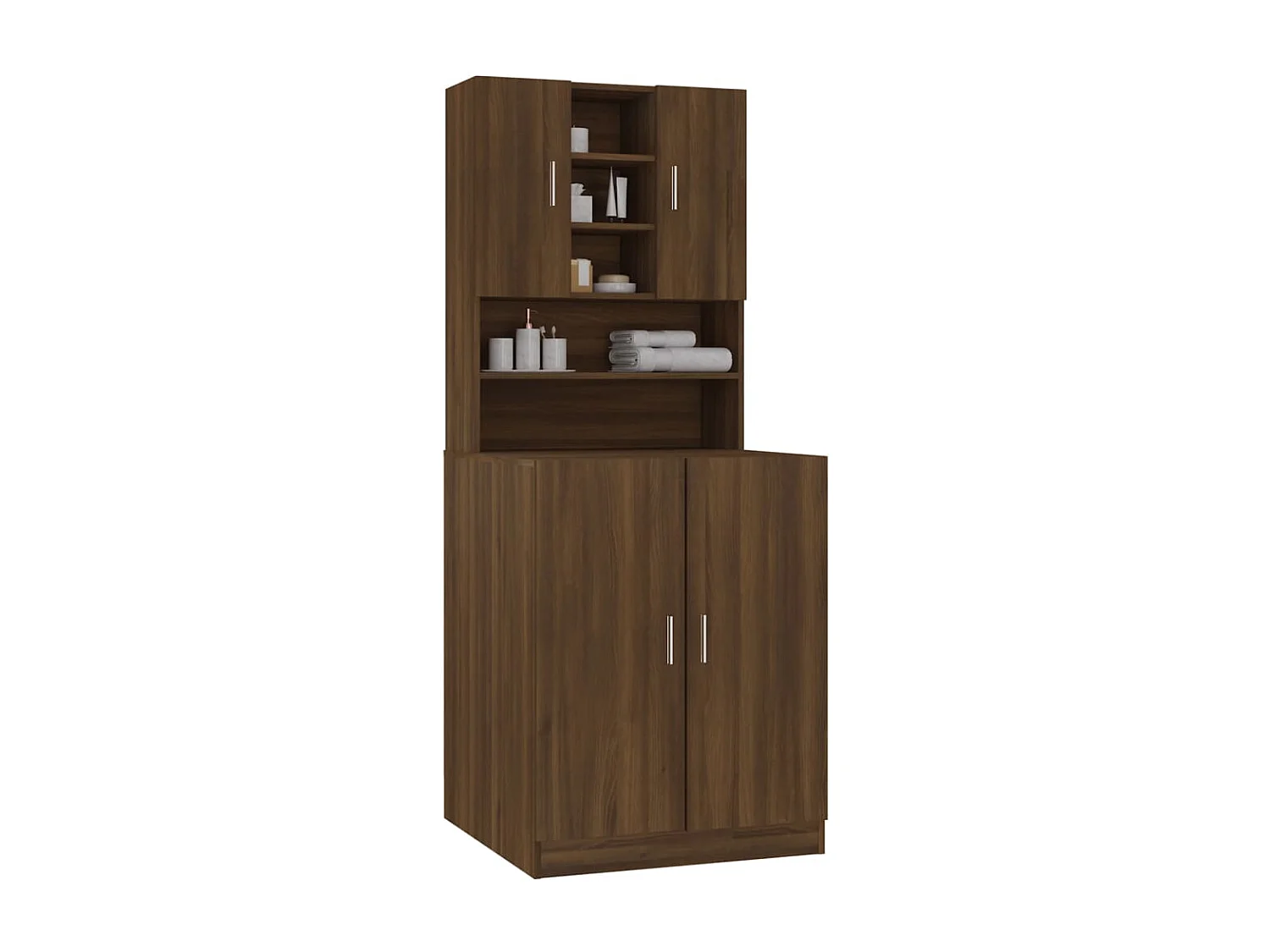Armoire de machine à laver Chêne marron Bois d’ingénierie