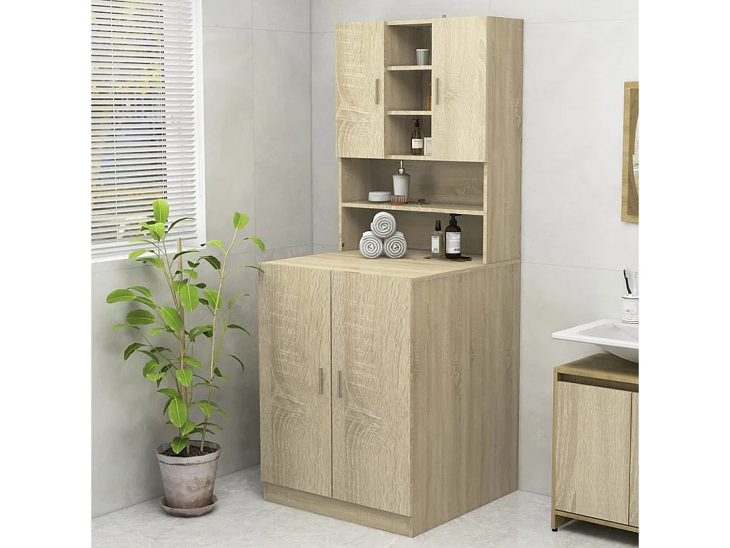 Meuble pour machine à laver Chêne sonoma 70,5x25,5x90 cm