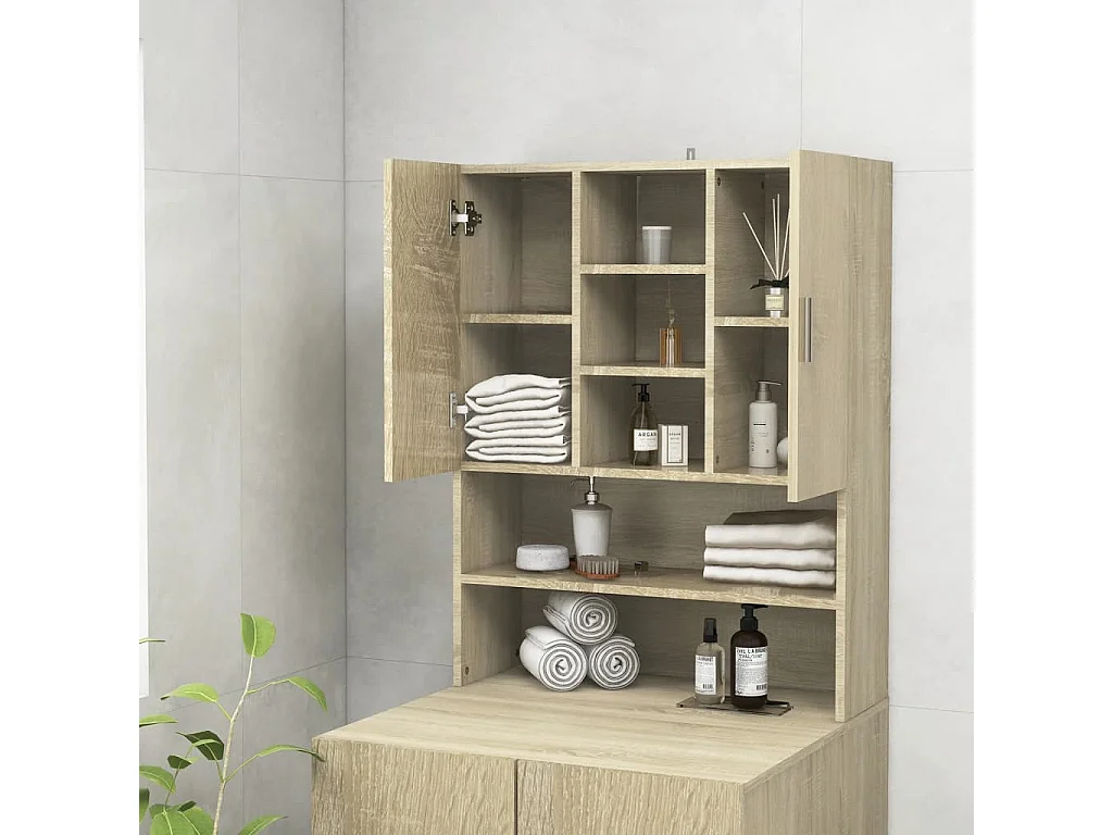 Meuble pour machine à laver Chêne sonoma 70,5x25,5x90 cm