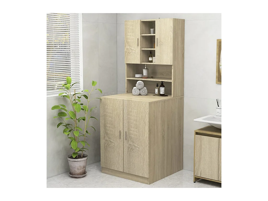 Meuble pour machine à laver Chêne sonoma 70,5x25,5x90 cm