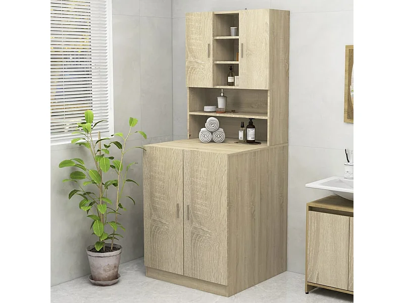 Meuble pour machine à laver Chêne sonoma 70,5x25,5x90 cm