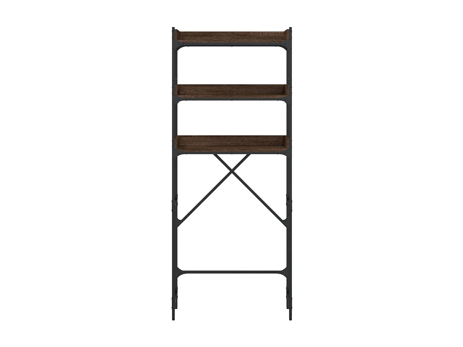 Étagère de lave-linge chêne marron 67x25x163 cm bois ingénierie