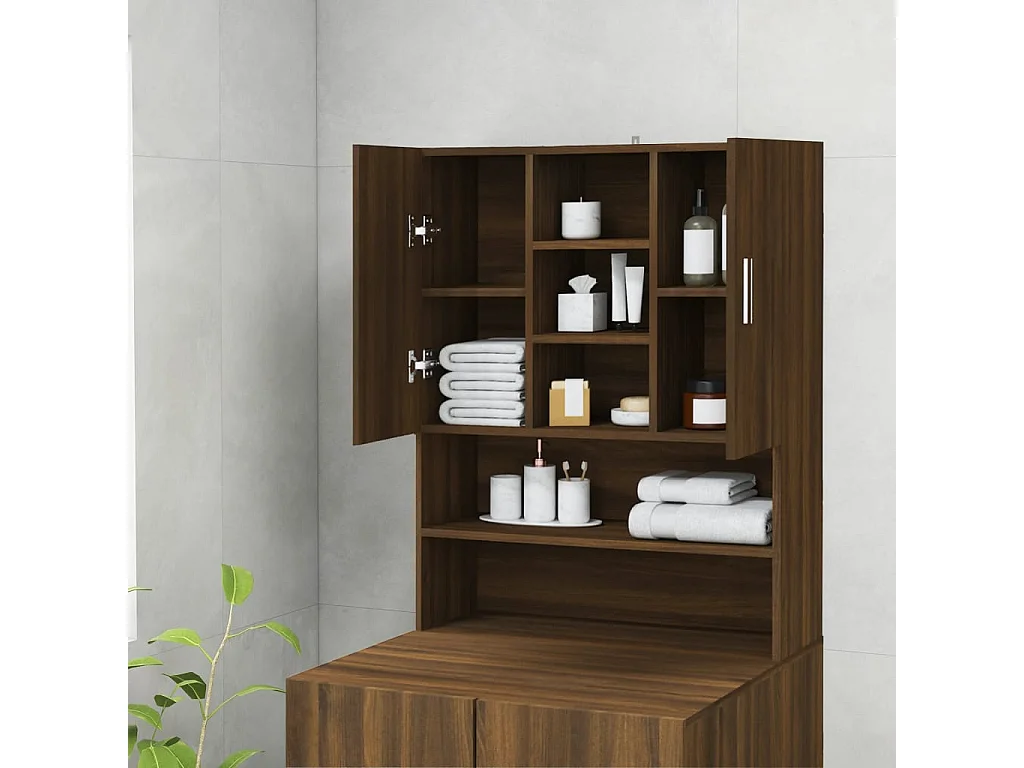 Mobile lavatrice Rovere marrone 70,5x25,5x90 cm