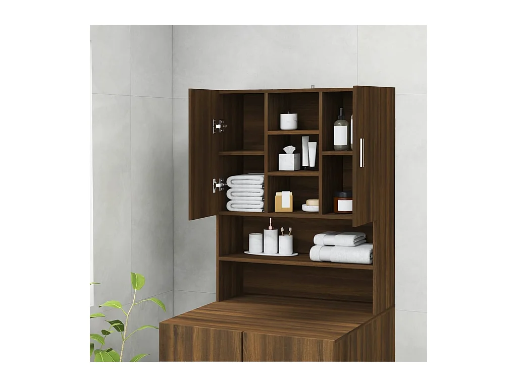 Meuble pour machine à laver Chêne marron 70,5x25,5x90 cm