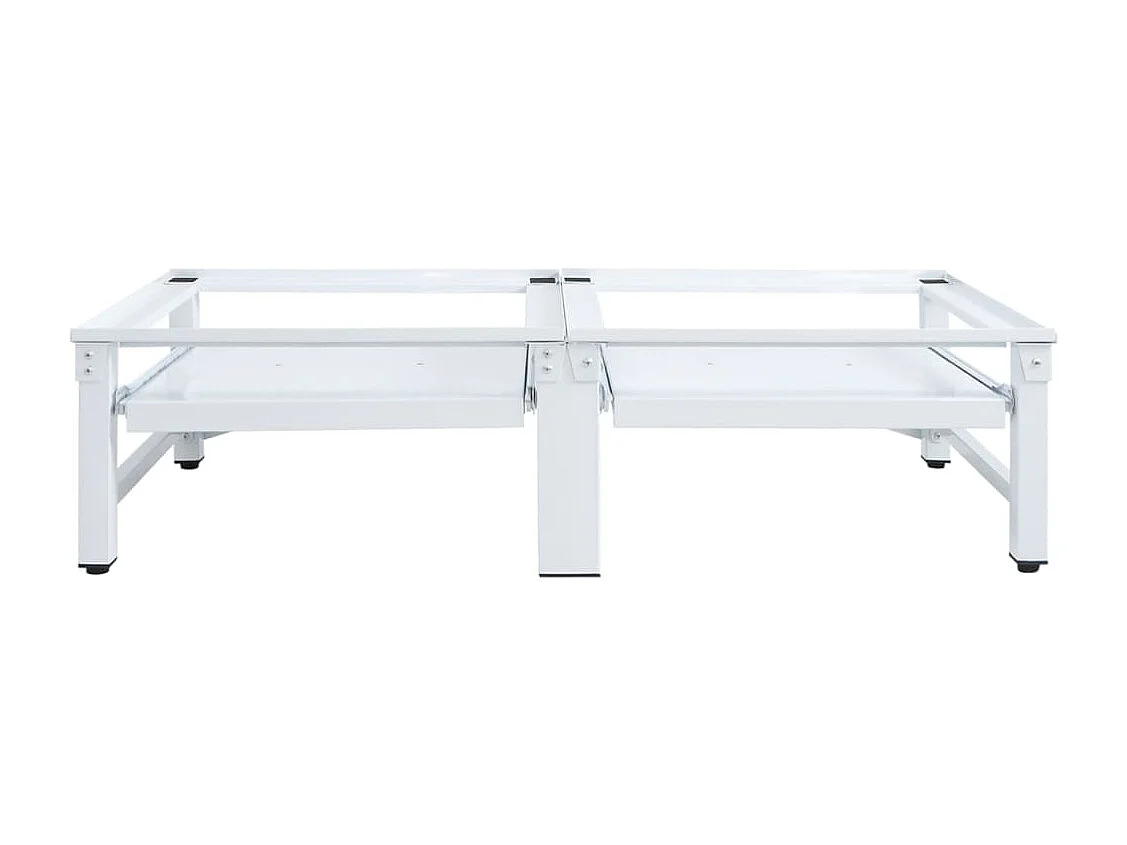 Pedestal de Lavadora e Secadora e Prateleira Deslizante Branco