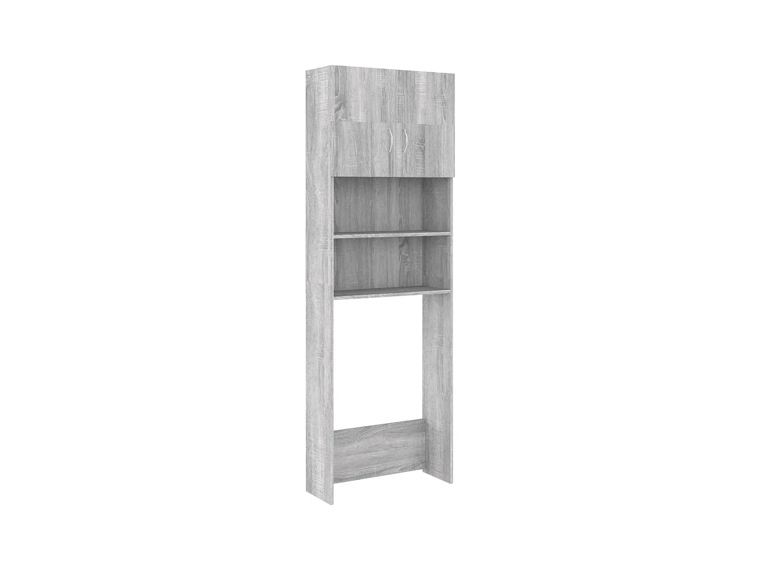 Schrank für Waschmaschine Sonoma grau 64x25,5x190 cm