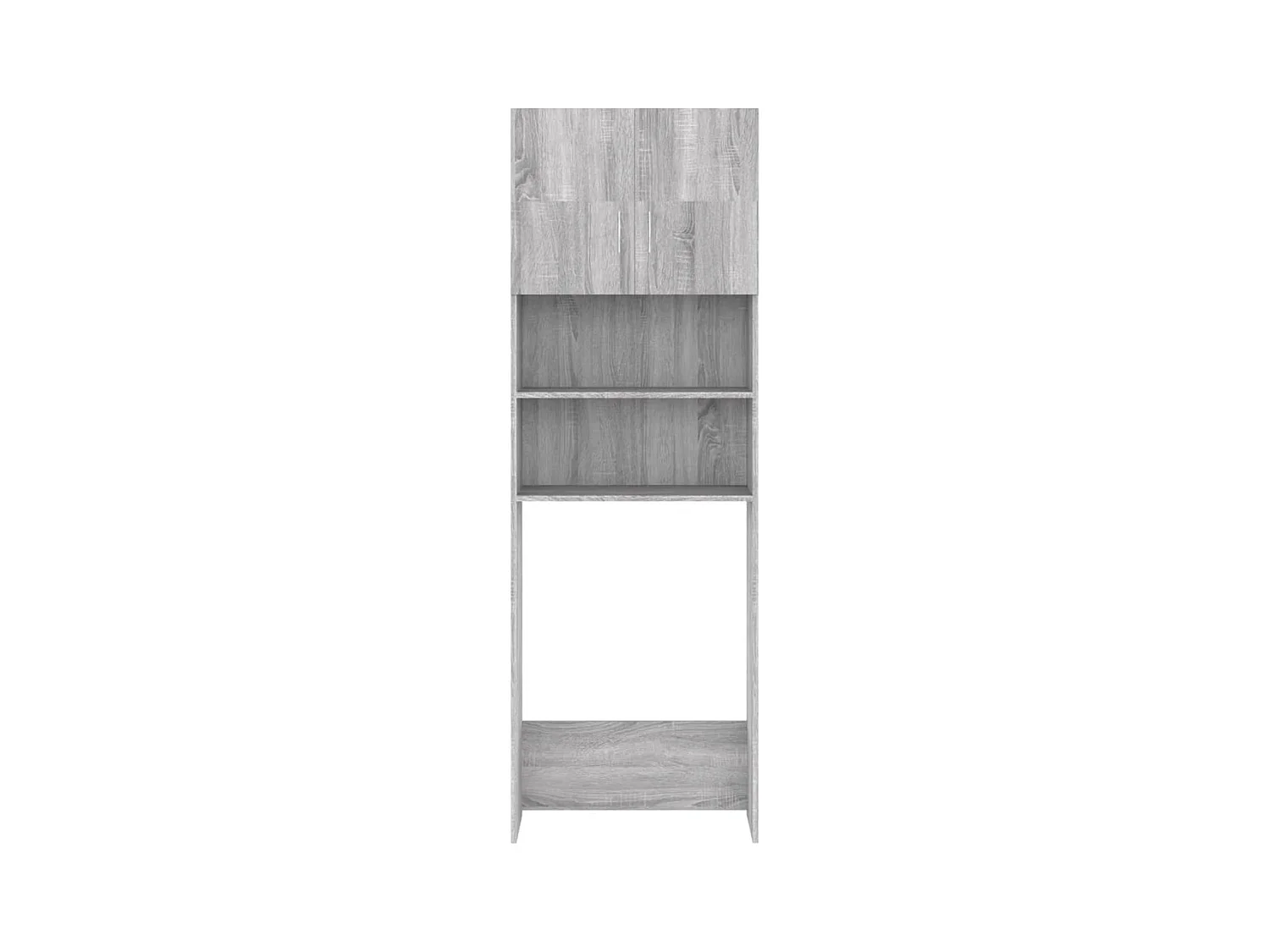 Schrank für Waschmaschine Sonoma grau 64x25,5x190 cm